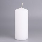 Свеча-цилиндр, 6х14 см, 350 г, 19 ч, белая - Фото 2