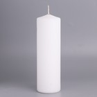 Свеча-цилиндр, 6х19 см, 425 г, 25 ч, белая - Фото 2