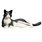 Фигурка Konik «Кошка, чёрно-белая (лежащая)» - Фото 5