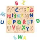 Сортер деревянный развивающий Английский Алфавит EWA - фото 300497071
