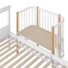 Кроватка детская Polini kids Simple 105, приставная, цвет белый-бук - фото 119047211 Кроватка детская Polini kids Simple 105, приставная, цвет белый-бук - фото 119047211