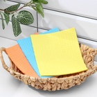 Салфетки для уборки Доляна, целлюлоза губчатая, 16.5×15.5 см, 3 шт. - Фото 3