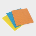 Салфетки для уборки Доляна, целлюлоза губчатая, 16.5×15.5 см, 3 шт. - Фото 5