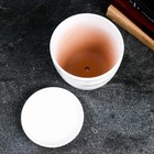 Горшок для цветов «Магнолия», 1.4 л, d=15 см, h=13 см, керамика, с поддоном, белый - Фото 3