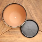 Горшок для цветов «Изысканность», 4.7 л, d=21.5 см, h=19.5 см, керамический, с поддоном, цвет чёрное золото - Фото 5