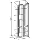 Шкаф для одежды Sherlock 62, 798×579×2300 мм, цвет ясень анкор светлый - Фото 3
