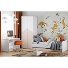 Стол письменный с ящиками Банни, 1302х600х756, Белый/Дуб сонома/Бисквит МДФ - фото 120716579