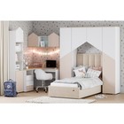 Стол письменный «Банни», 3 ящика, 1302×1302×756 мм, цвет белый/дуб сонома/бисквит МДФ - Фото 3