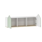 Полка навесная Банни, 320х1300х530, Дуб сонома/Белый/Макарун МДФ - фото 120716603