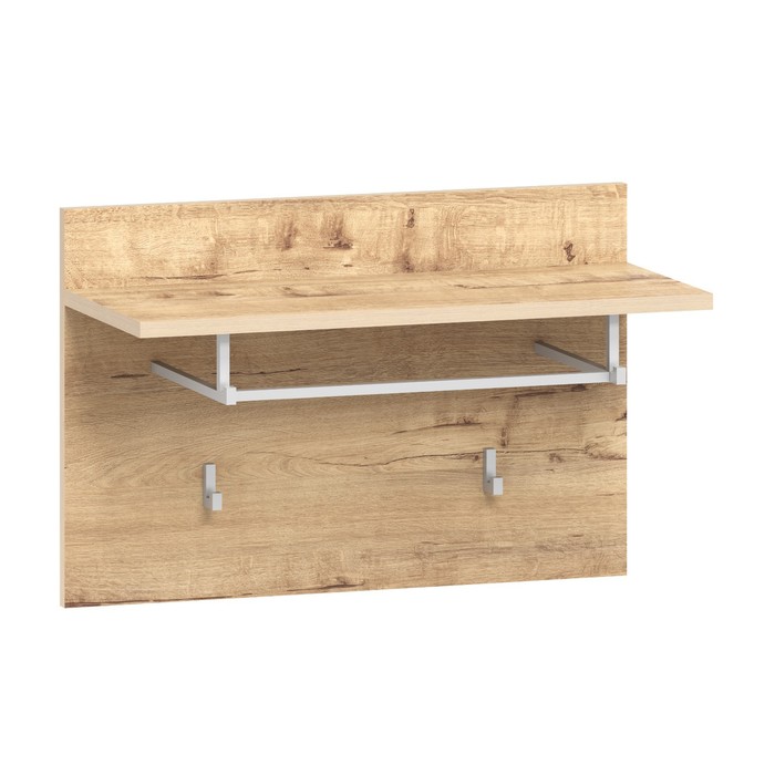 Вешалка навесная в прихожую Livorno, 256×602×400 мм, цвет дуб бунратти - Фото 1