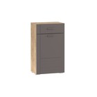 Обувница Livorno, правый, 602×380×1020 мм, цвет софт графит МДФ/дуб бунратти - Фото 1