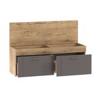 Банкетка Livorno, 1204х390х516, Софт Графит МДФ/Дуб бунратти - Фото 2