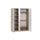 Шкаф трёхстворчатый Livorno, с зеркалом, 1658×604×2200 мм, цвет дуб бунратти/софт графит МДФ 9308942