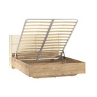 Кровать Livorno c ПМ и основанием 1600*2000, Мягкие накладки Милк/Дуб бунратти - Фото 2