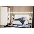 Шкаф четырёхстворчатый Summit, с зеркалом, 2114×604×2200 мм, цвет белый текстурный/меренга МДФ 9308956