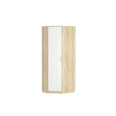 Шкаф угловой «Оливия», левый, 693×887×2198 мм, цвет дуб сонома/белое дерево МДФ