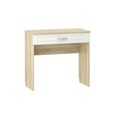 Столик туалетный Оливия, 850×420×800, цвет дуб сонома/белое дерево МДФ