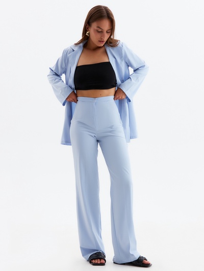 Костюм женский (жакет, брюки) MINAKU: Green trend, размер 42, голубой