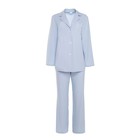 Костюм женский (жакет, брюки) MINAKU: Green trend цвет голубой, размер 42 - Фото 6