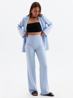 Костюм женский (рубашка, брюки) MINAKU: Green trend, размер 44, голубой 9293686