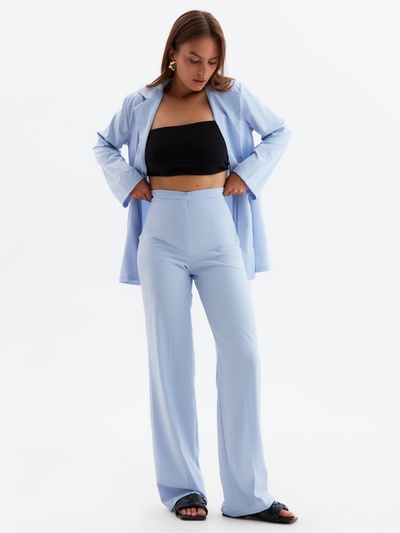 Костюм женский (рубашка, брюки) MINAKU: Green trend, размер 44, голубой