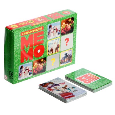 Настольная игра «МЕМО», 50 карточек, 2-4 игрока, 4+