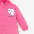 Комбинезон для девочки. цвет розовый, рост 68-74 см - фото 50968069