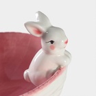 Салатник Доляна «Зайка», 430 мл, 18×14×11 см, розовый - Фото 4