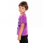 Футболка детская, цвет фиолетовый/пингвин, рост 104 см - Фото 5