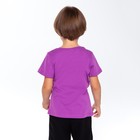 Футболка детская, цвет фиолетовый/пингвин, рост 104 см - Фото 7