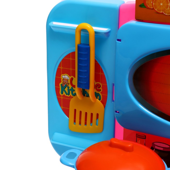 Кухня Little Kitchen, набор 37 предметов, цвет розовый 57574