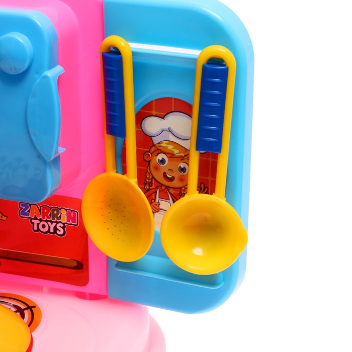 Кухня Little Kitchen, набор 37 предметов, цвет розовый 57574