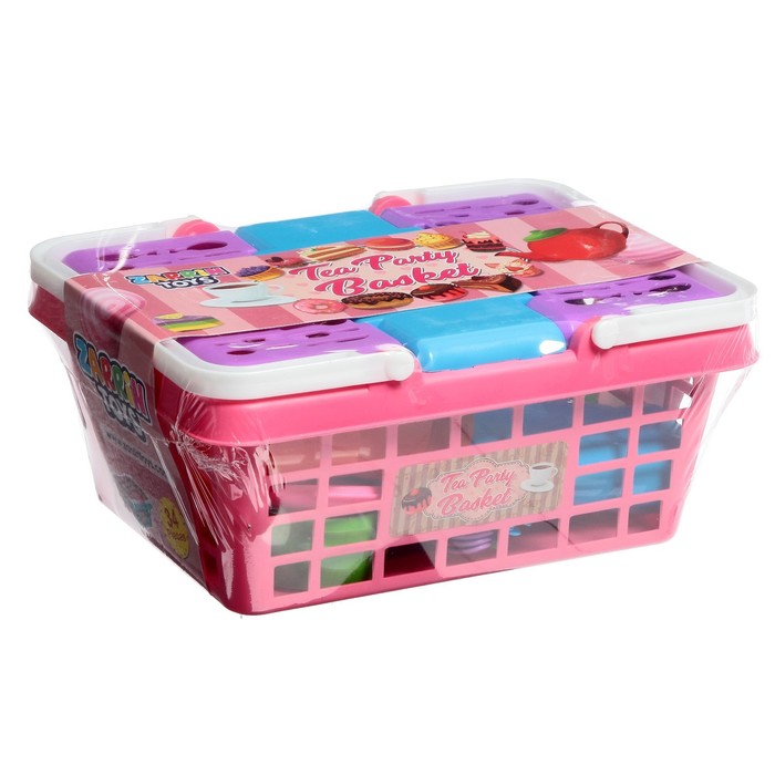 Игровой набор «Корзинка для чаепития», 34 предметов, МИКС 57577