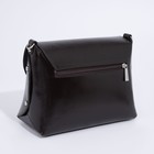 Сумка женская Souffle на застёжке, наружный карман, цвет коричневый - фото 21847812