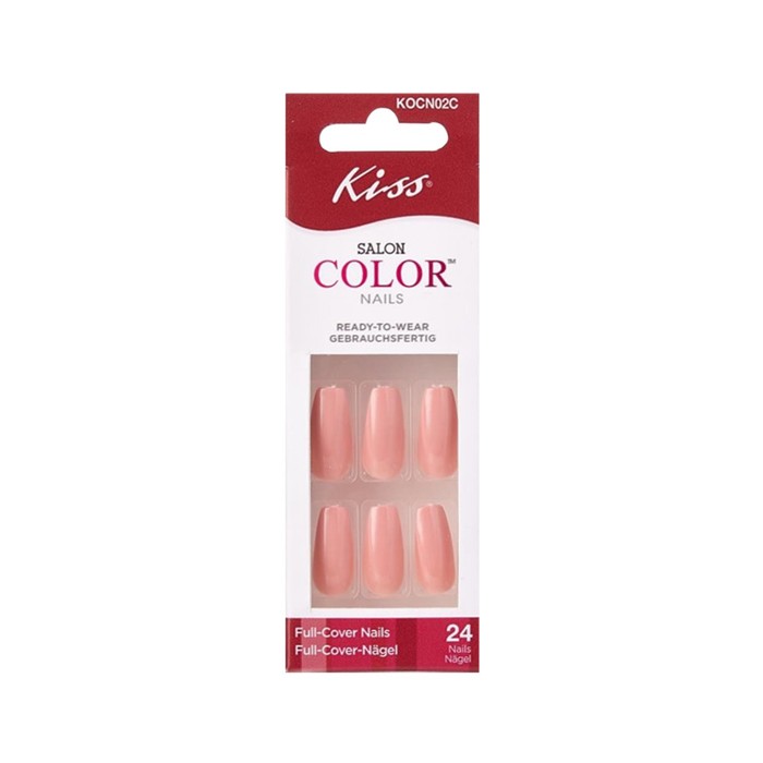Набор накладных ногтей без клея Kiss KOCN02C «Карамелька» средняя длина, 24 шт