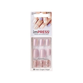 

Твердый лак Kiss Broadway Impress Manicure BIPD280 «Элегантный нюд», длина короткая