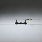 Сувенирное оружие "Катана Пачи" 100 см, белая с золотом, на подставке - Фото 3