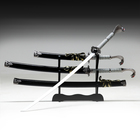 Макет оружия «Сувенирные катаны на подставке 3в1. Кобра», подарочный набор, 105 см, 85 см, 60 см - Фото 1