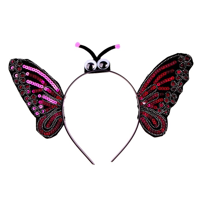Карнавальный ободок «Бабочка», цвета МИКС