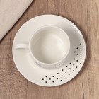 Чайная пара керамическая «Животные», 200 мл, цвет белый - Фото 3