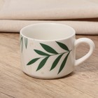 Чайная пара керамическая «Листья», 200 мл, цвет белый - Фото 5