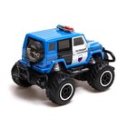 Джип радиоуправляемый «Полиция», работает от батареек, цвет синий - Фото 3