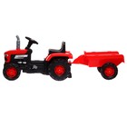 Веломобиль «Трактор», с прицепом, цвет красный - Фото 2
