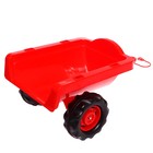 Веломобиль «Трактор», с прицепом, цвет красный - Фото 5