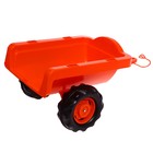 Веломобиль «Трактор-экскаватор», с прицепом, цвет красный - Фото 7