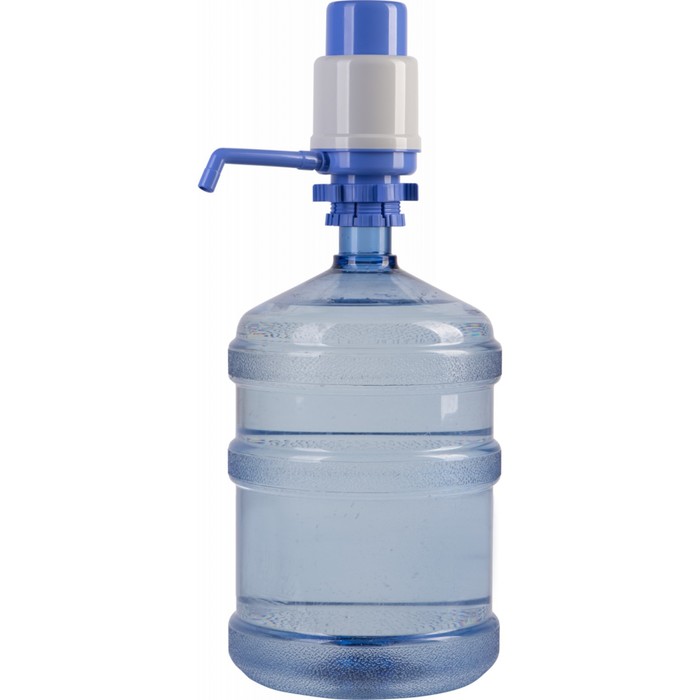 Помпа для воды HotFrost А25, механическая, под бутыль от 11 до 19 л, голубая