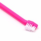 Набор зубная щётка двухсторонняя и 2 щётки-напальчника, микс цветов - Фото 4