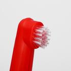 Набор зубная щётка двухсторонняя и 2 щётки-напальчника, микс цветов - фото 8239663