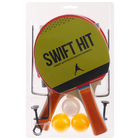 Набор для настольного тенниса SHIFT HIT, 2 ракетки, 3 мяча, сетка, цвета МИКС - Фото 2