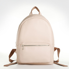Рюкзак женский из искусственной кожи на молнии TEXTURA, цвет бежевый - фото 21848833